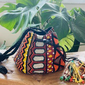 NEW Authentic Colombian Mochila Bead-embellished bag